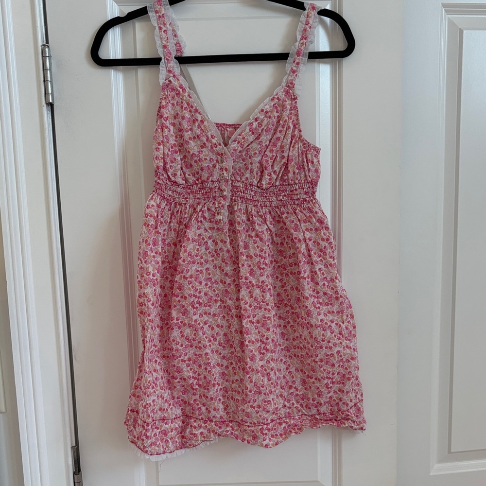 Y2K RARE VINTAGE Victoria's Secret Pink Floral Dress